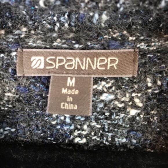 Womens Spanner Cardigan Sweater Shawl Collar Wide Batwing Cuffed Sleeve - Picture 8 of 9